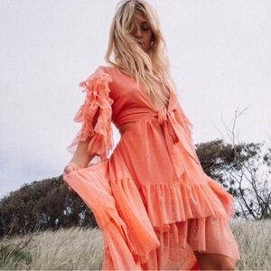 Spell Grace Pink Tulle Festival Dress Coachella Exclusive